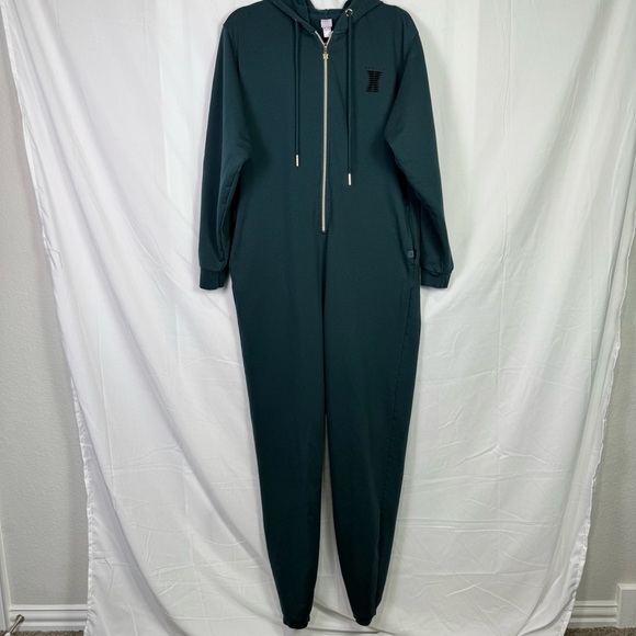 Savage X Fenty Forever Showgirl Hooded Graphic Sweatshirt Onsie - Picture 1 of 11